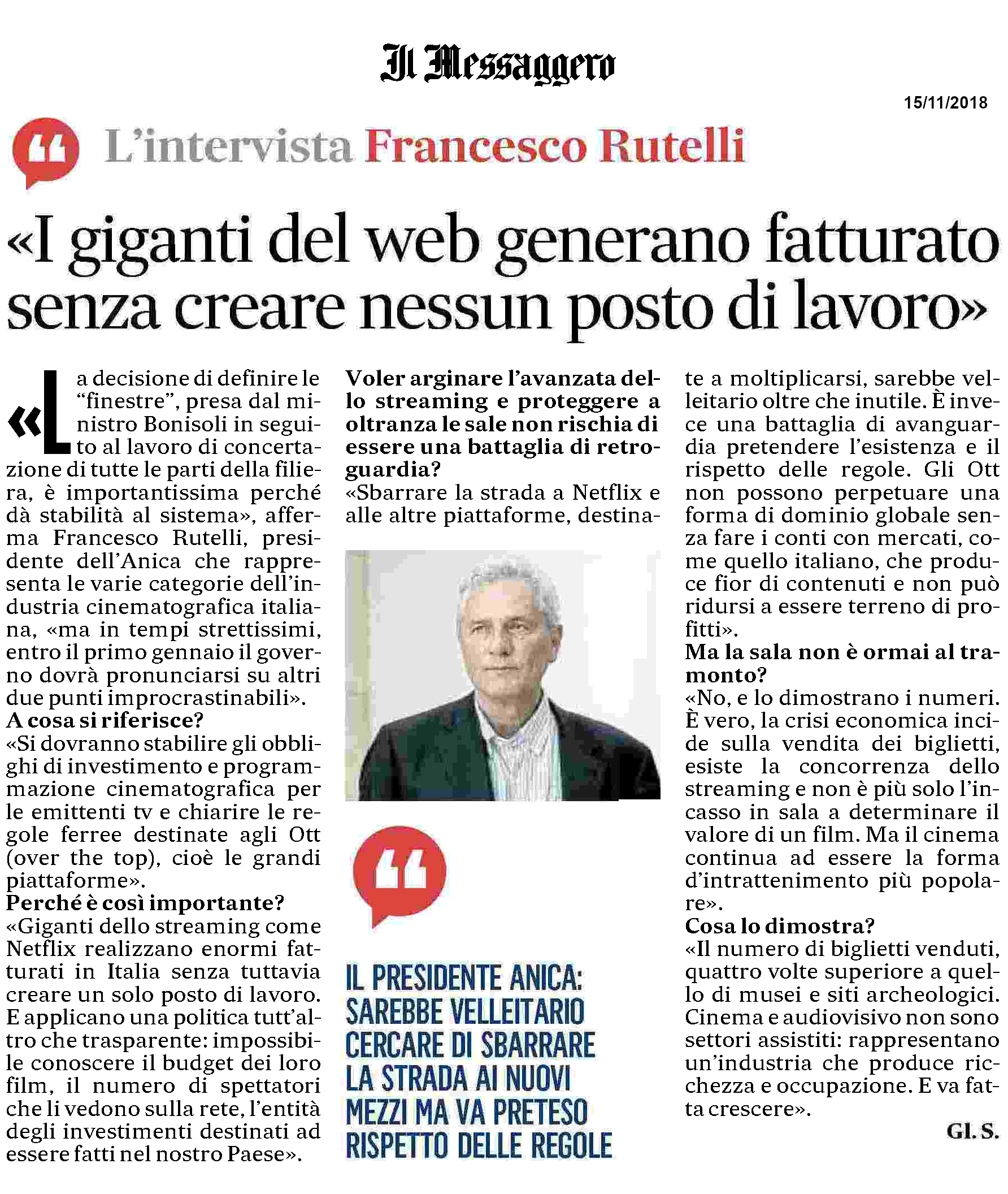 20181115_Messaggero_RUTELLI