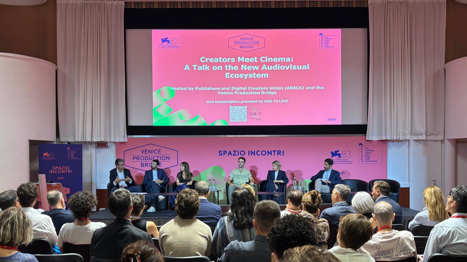 Creators Meet Cinema. A Talk on the New Audiovisual Ecosystem in sala