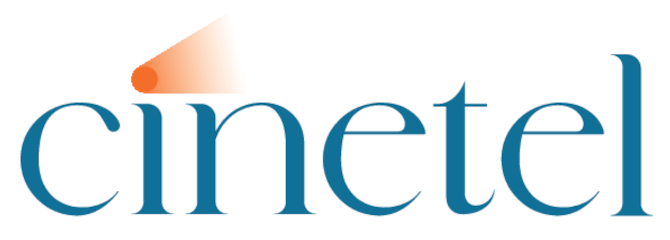 logo cinetel white and blu ritagliato